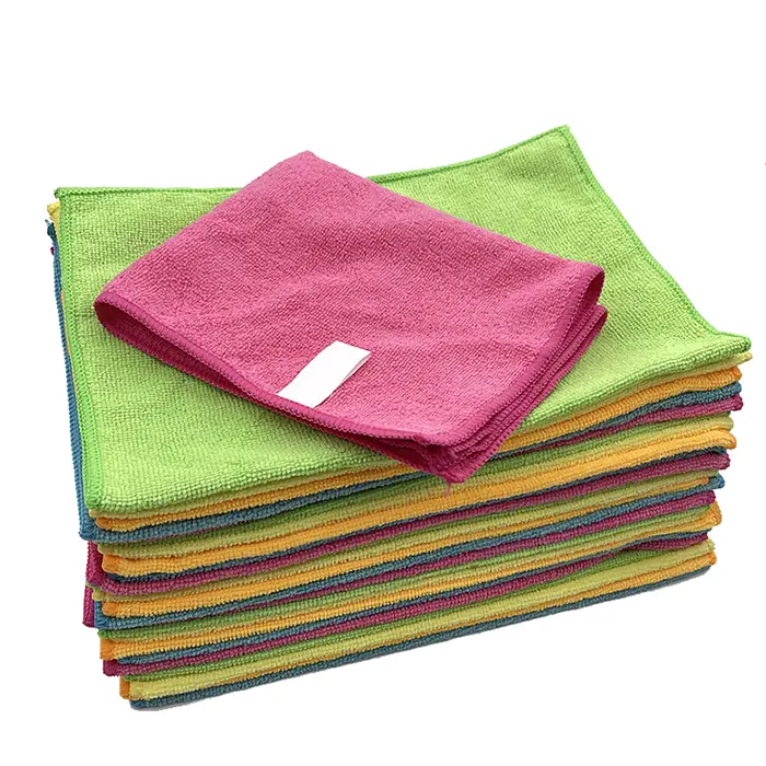 Multi-colored microfiber cleaning towel household cleaning cloth, Multi-colored microfiber cleaning towel household cleaning cloth