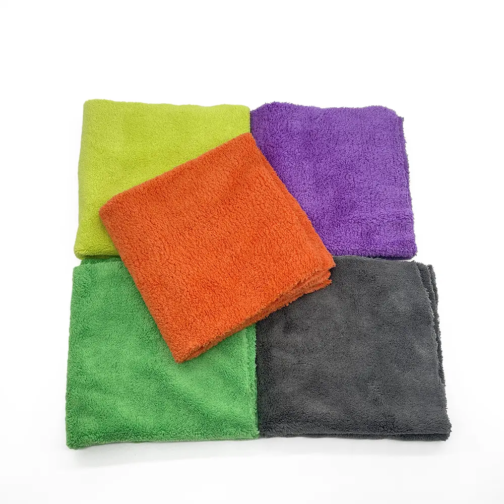 Car Wash Towel Colorful Borderless Super Soft Double-Sided Coral Velvet Towel, Car Wash Towel Colorful Borderless Super Soft Double-Sided Coral Velvet Towel